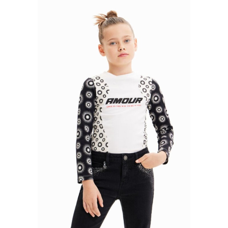Μπλουζάκι για Κορίτσι Desigual 23WGTK11-1000-celebritystores.gr