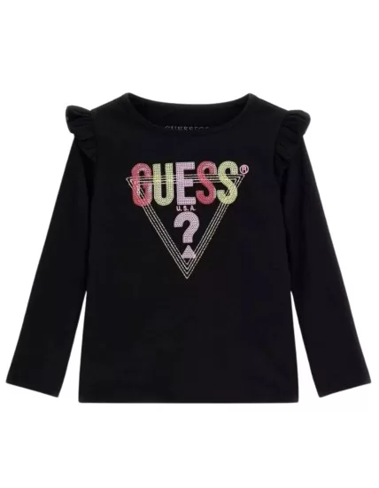 Μπλουζάκι για Κορίτσι Guess K3BI15J1314-JBLK-celebritystores.gr