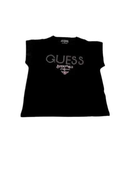 T-Shirt for Girl Guess J4RI37J1314-JBLK-celebritystores.gr