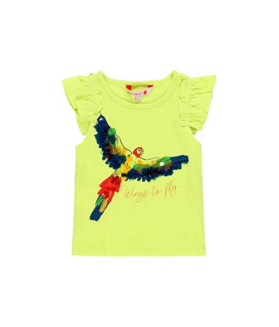 Μπλόυζα Knit t-Shirt flame για κορίτσια Boboli