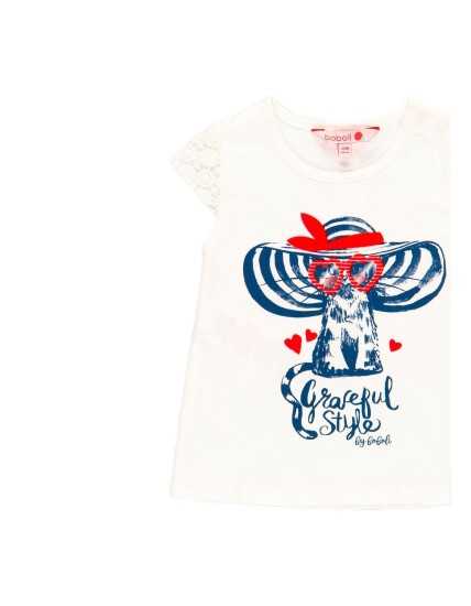 Κοντομάνικη μπλούζα Knit t-Shirt για κορίτσια Boboli