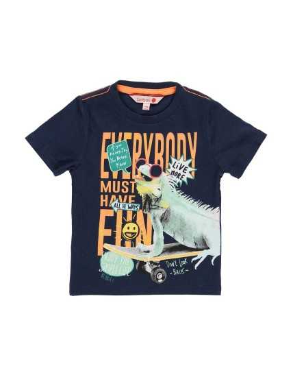 Μπλούζα κοντομάνικη Knit t-Shirt για αγόρια Boboli