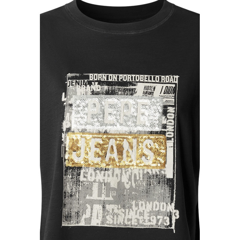 Γυναικείο Μπλουζάκι Pepe Jeans PL5000125-999-celebritystores.gr