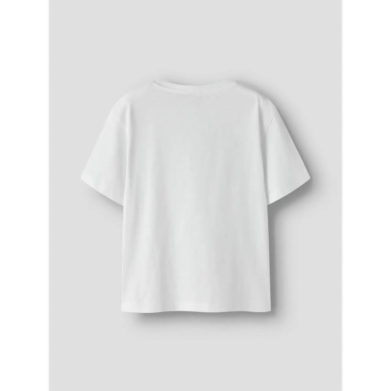 Μπλουζάκι για Κορίτσι Name It 13254496-BrightWhite/LeoHeart-celebritystores.gr