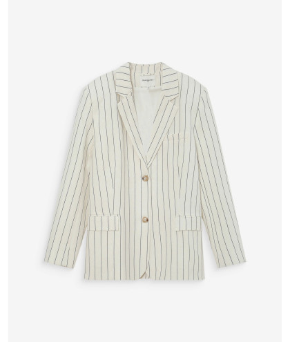 Woman's Jacket Grace & Mila VELVET-111016-WHITE-celebritystores.gr