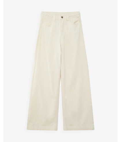 Γυναικείο Τζιν Παντελόνι Grace & Mila JADEN-13018-ECRU-celebritystores.gr