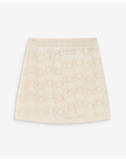 Woman's Skirt Grace & Mila VICTORIA-13022-ECRU-celebritystores.gr