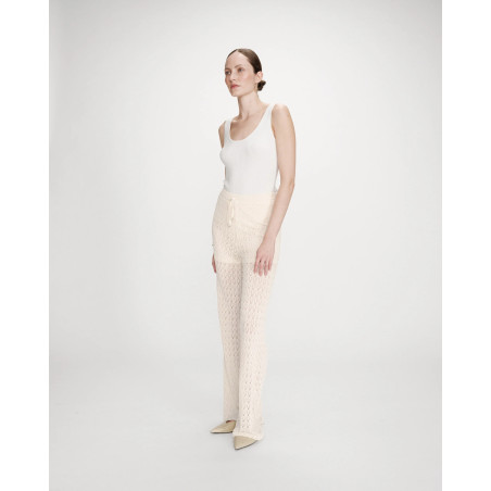 Woman's Pants Grace & Mila VALADO-13047-ECRU-celebritystores.gr