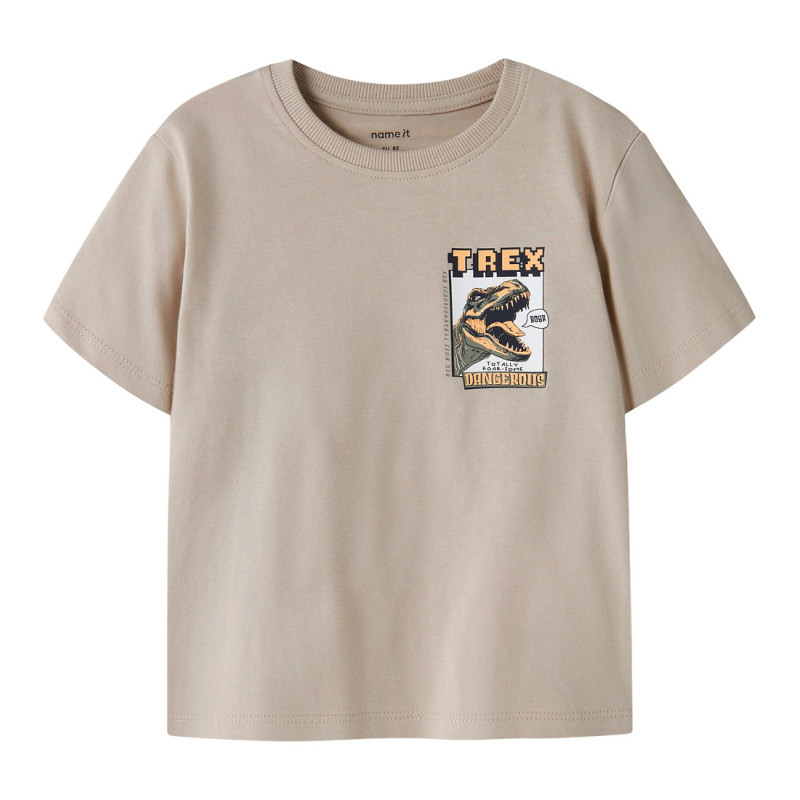 Μπλουζάκι για Αγόρι Name It 13241580-ChateauGray/Trex-celebritystores.gr