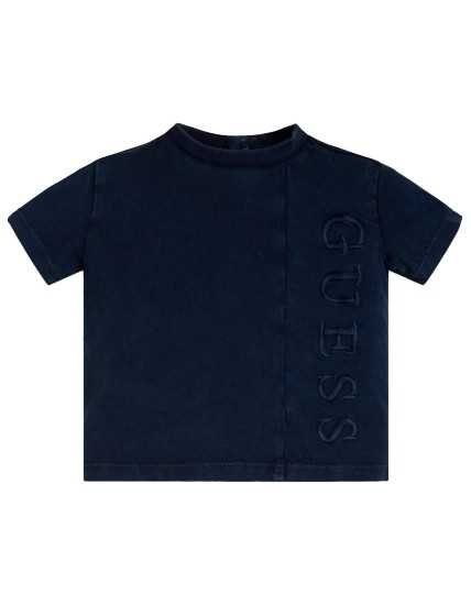Κοντομάνικο Μπλουζάκι Garment Dye για αγόρια Guess