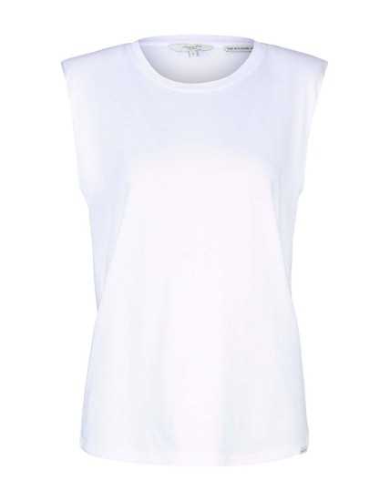 Αμάνικο Γυναικείο Μπλουζάκι Με Βάτες Tom Tailor
