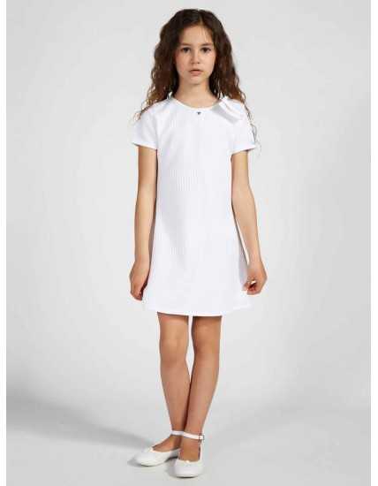Λευκό Φόρεμα με glitter για Κορίτσι Guess