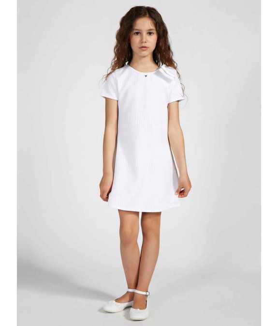 Λευκό Φόρεμα με glitter για Κορίτσι J2RK67KAZT0-G011 Guess-celebritystores.gr