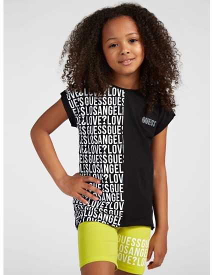 Κοντομάνικη Μπλούζα για Κορίτσι Guess