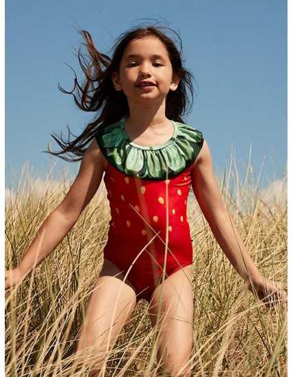 Girl's Strawberry-Shaped Swimsuit Molo