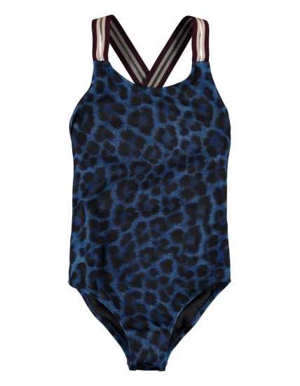 Girl's Swimsuit Neve Blue Jaguar Molo