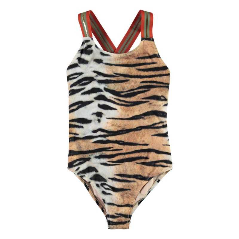 Girl's Swimsuit Neve Tiger Stripes 8S22P512-6438 Molo-celebritystores.gr