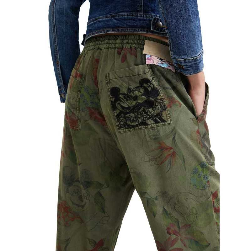 Woman's Camoflower Trouser 22SWPW234003 Desigual-celebritystores.gr