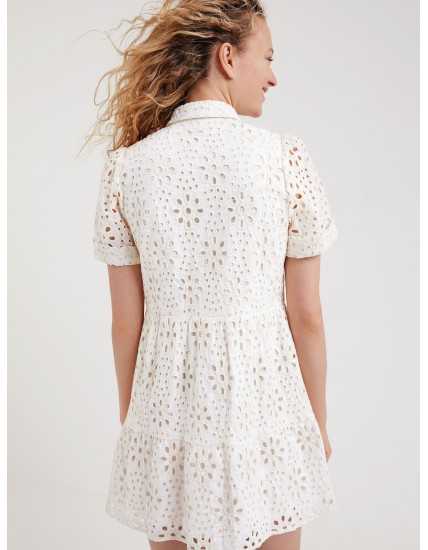 Swiss Embroidery T-shirt Dress Desigual