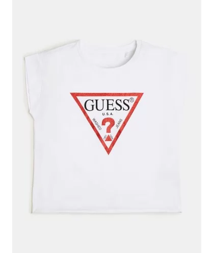 T-shirt for Girl J81I15J1311-TWHT Guess-celebritystores.gr