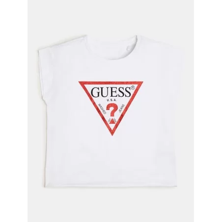 T-shirt for Girl J81I15J1311-TWHT Guess-celebritystores.gr