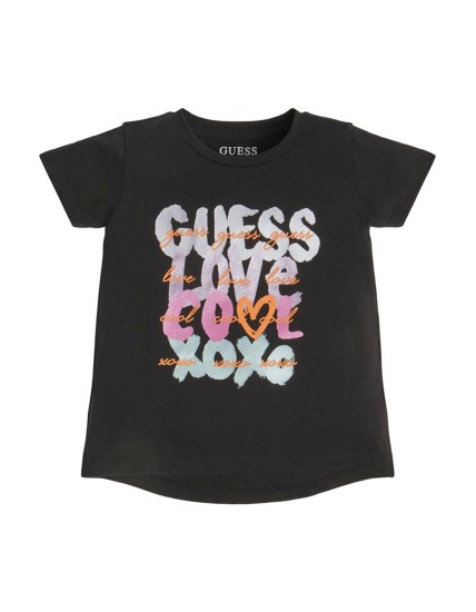 Μπλουζάκι για Κορίτσι K3RI02K6YW1-JBLK Guess-celebritystores.gr