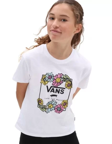 T-Shirt for Girl VN00040MWHT Vans-celebritystores.gr