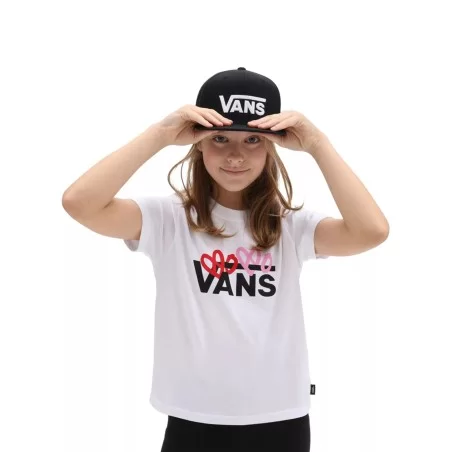 T-Shirt for Girl VN00040PWHT1 Vans-celebritystores.gr