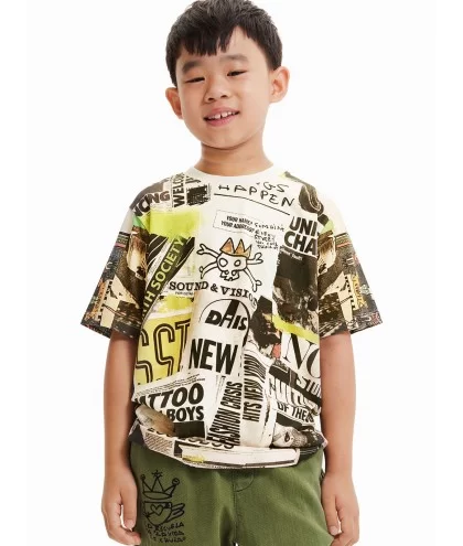 Μπλουζάκι για Αγόρι 23SBTK04 Desigual-celebritystores.gr